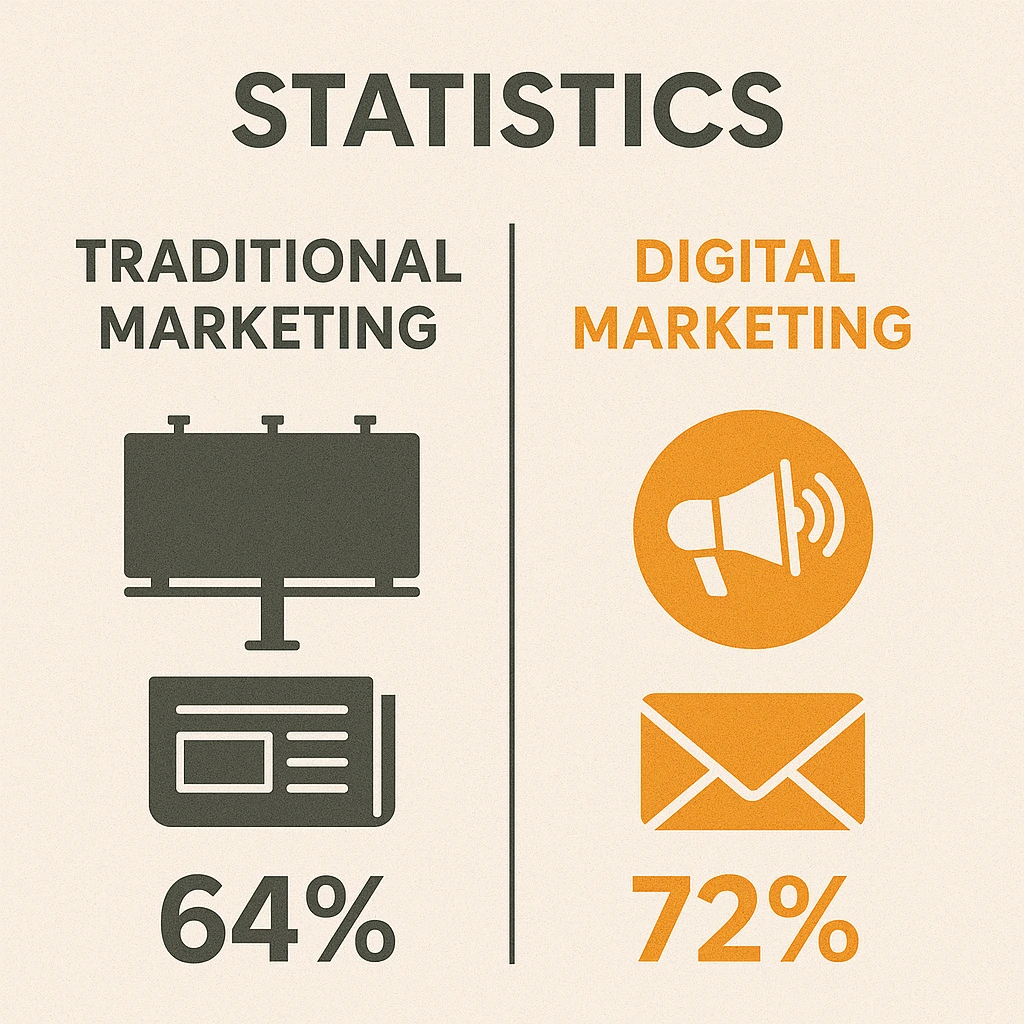 blending traditional marketing strategies with digital marketing strategies
