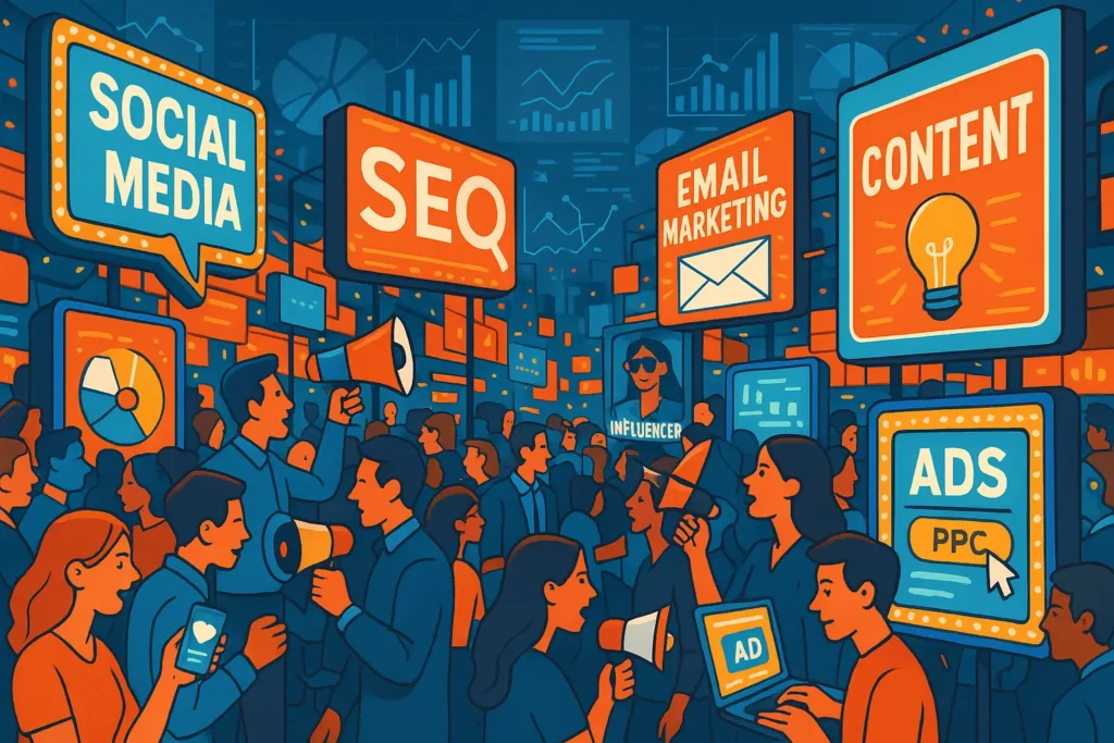Intense competition in digital marketing landscape
