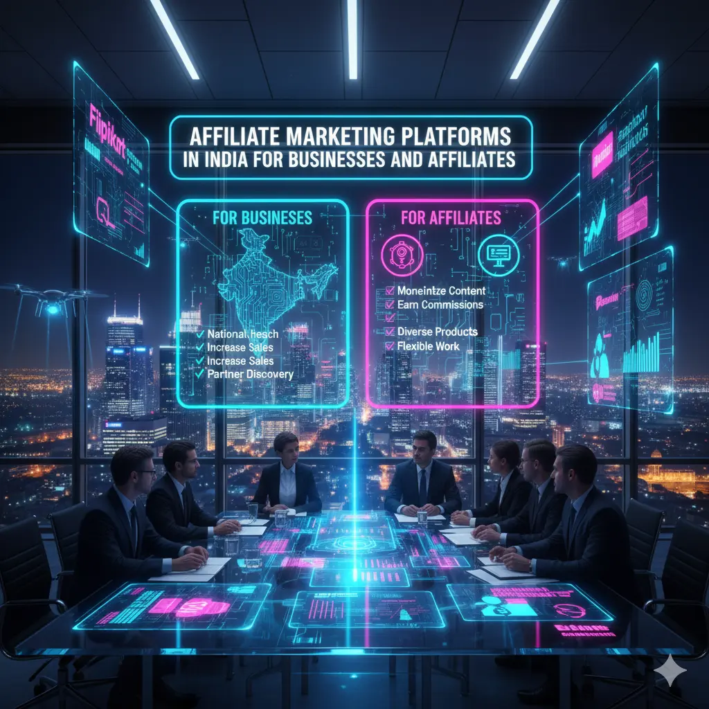 Affiliate marketing platforms in India for businesses and affiliates.