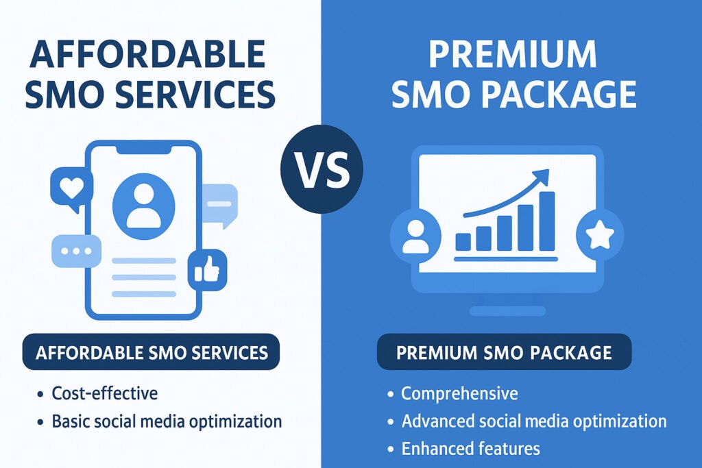 Affordable SMO services vs premium SMO package comparison