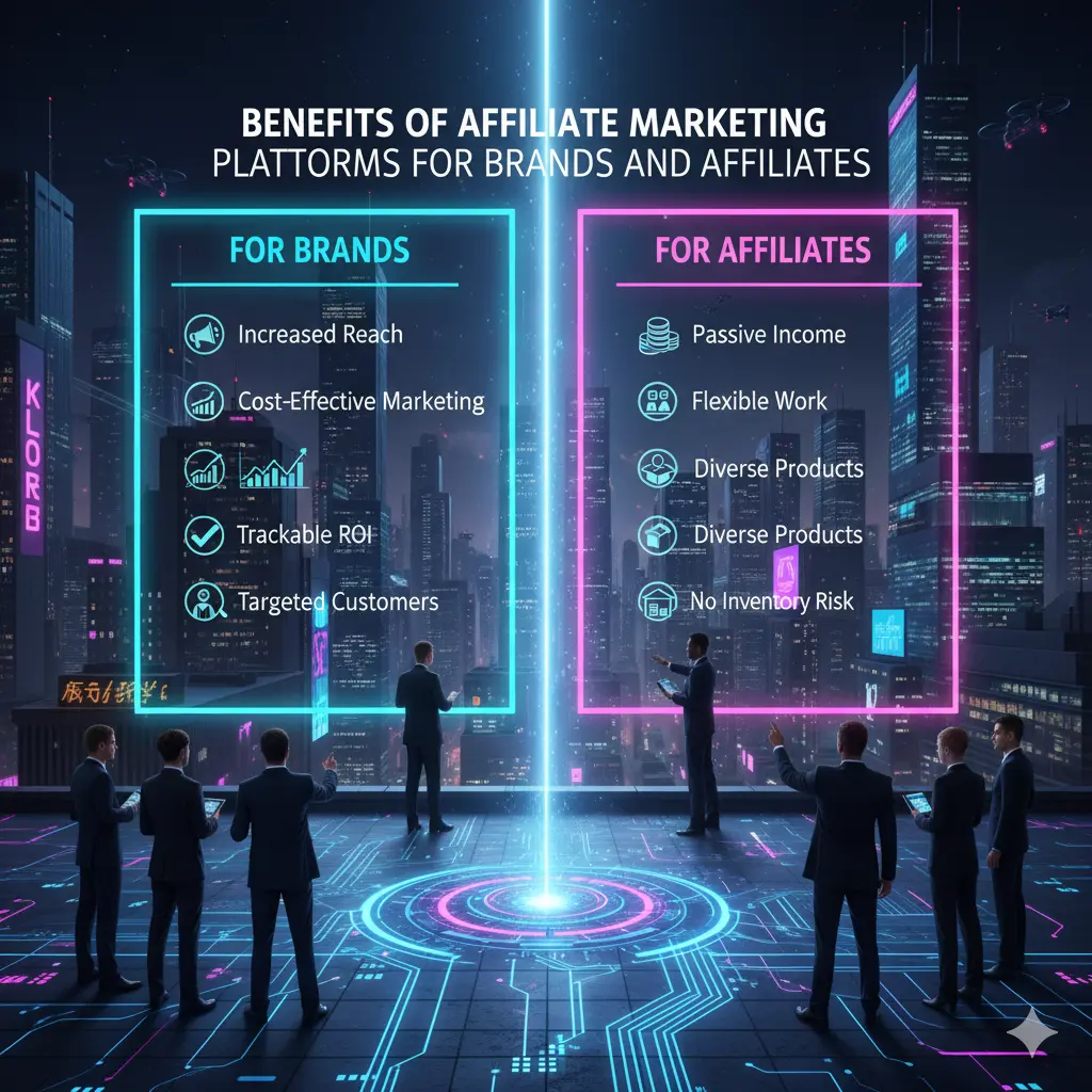 Benefits of affiliate marketing platforms for brands and affiliates