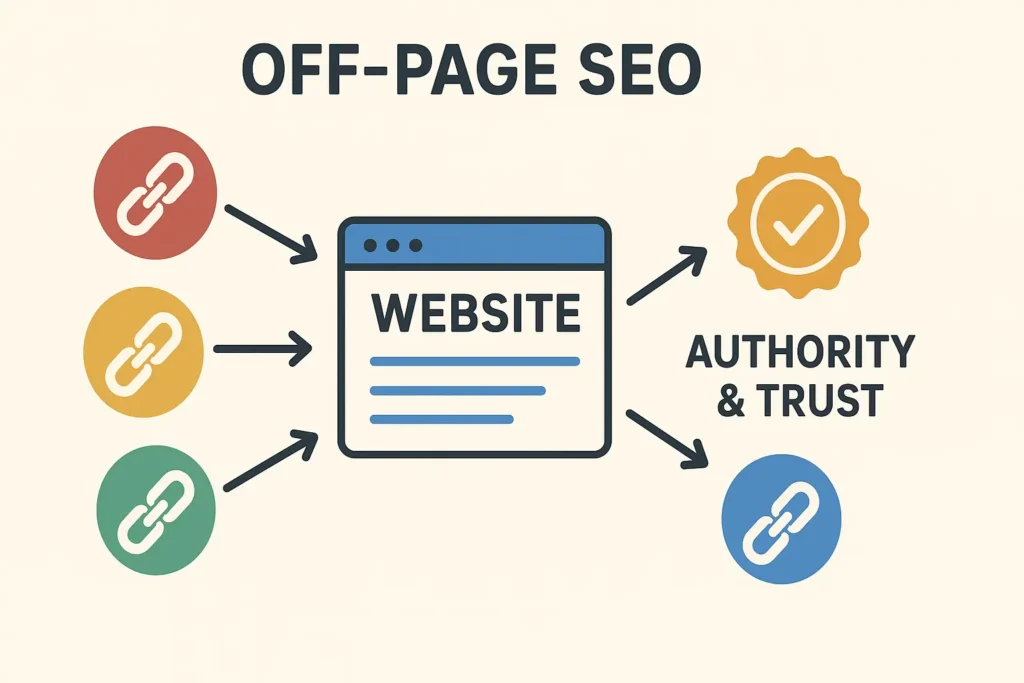 Digital marketing authority and off-page SEO with backlinks