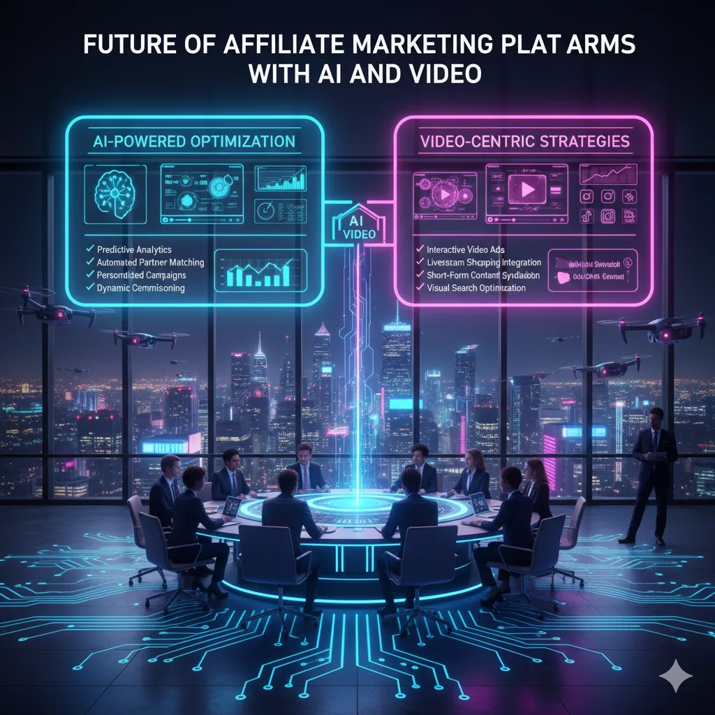 Future of affiliate marketing platforms with AI and video.