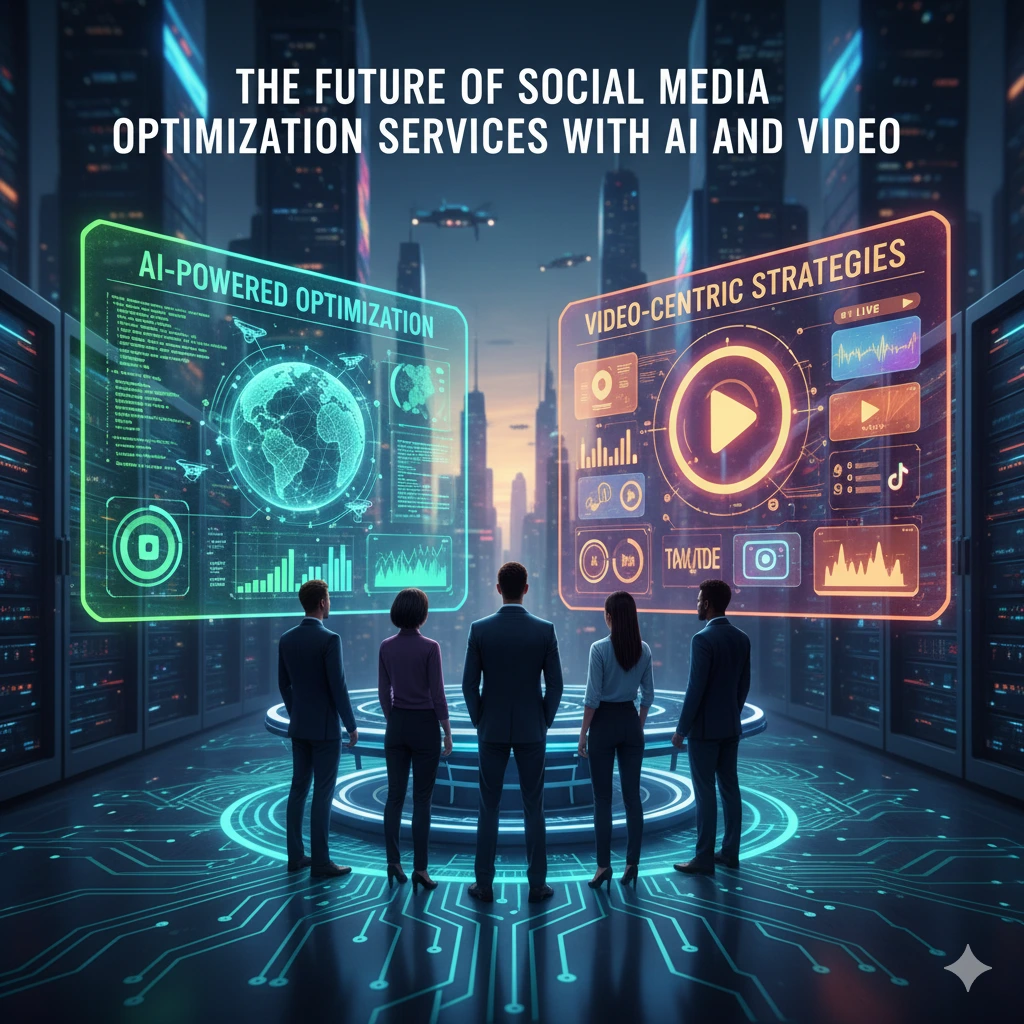 Future of social media optimization services with AI and video.