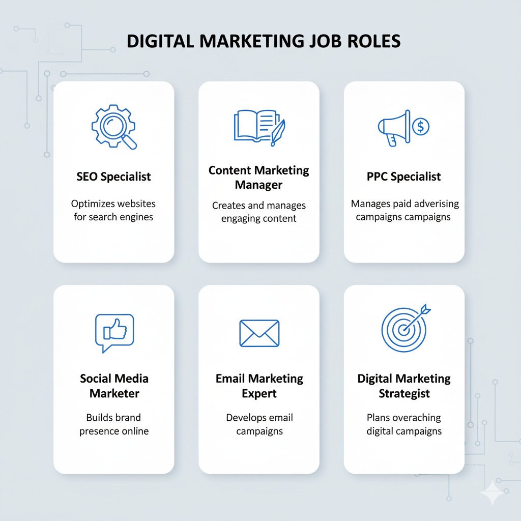 digital marketing job roles