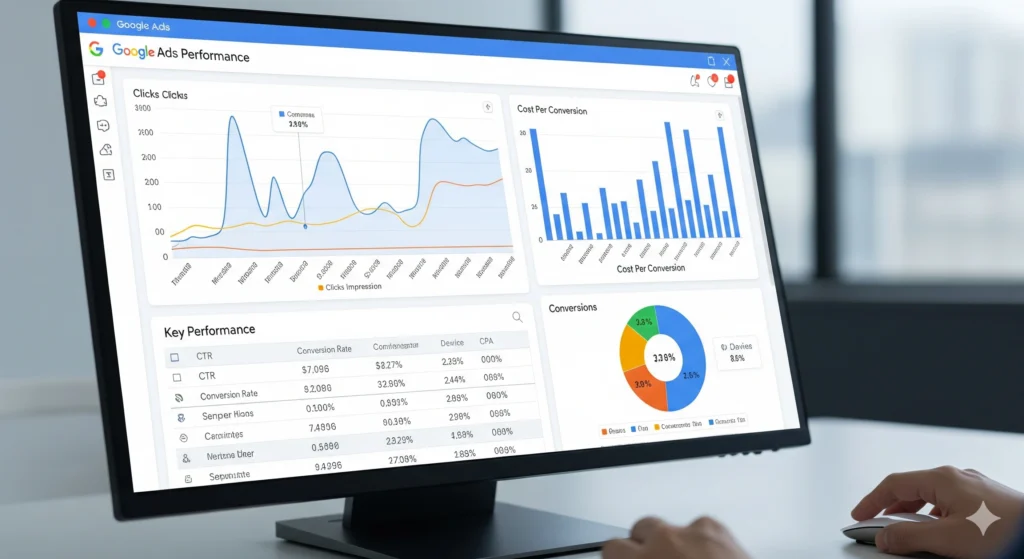 google ads campaign performance report dashboard