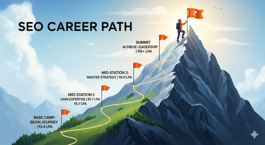 career growth in seo specialist salaries in india