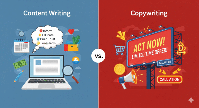 content writing vs copywriting