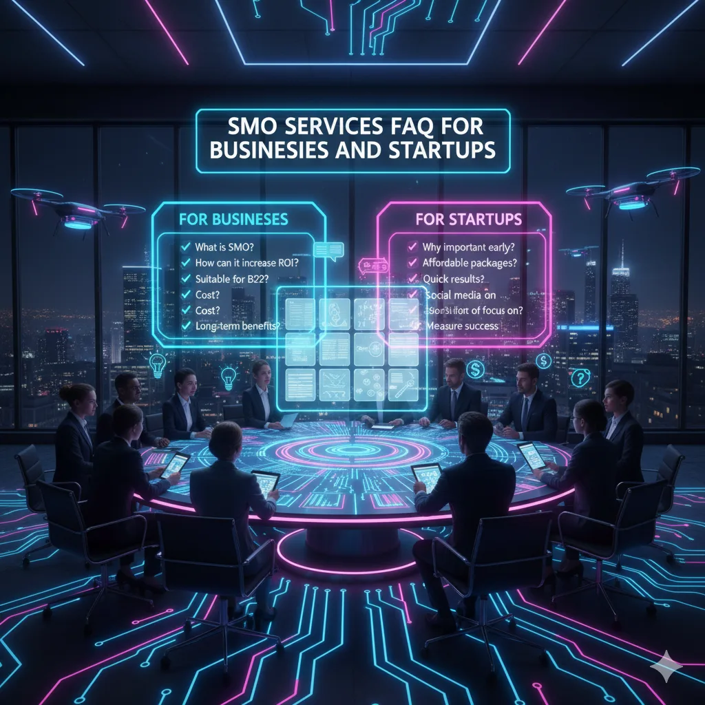 SMO services FAQ for businesses and startups.