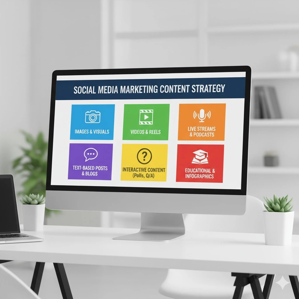 types of social media marketing content strategy.